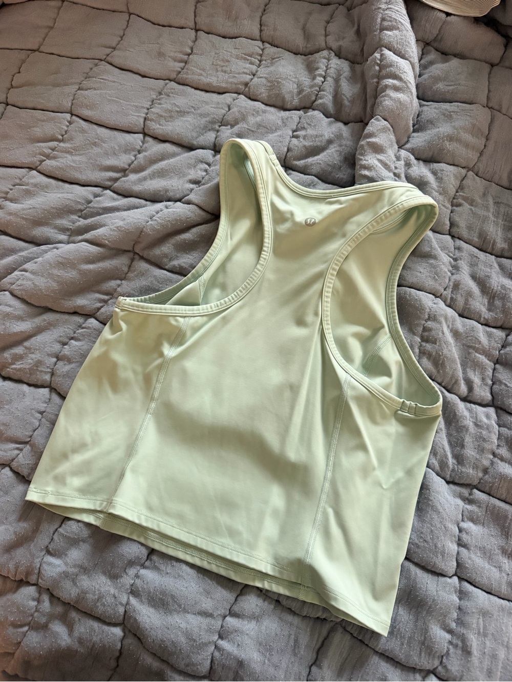 lululemon athletica Light Green High-Neck Crop Tank - Picture 2 of 3